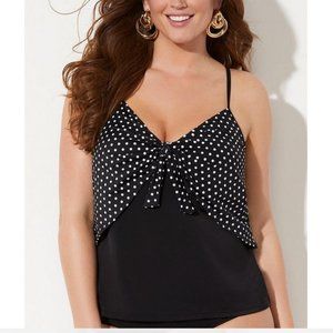 Nwt Sweetheart Tie Front Tankini Top Swimsuits For All Dot